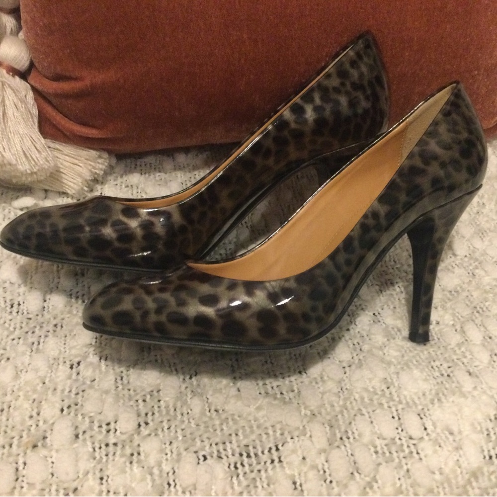 J. Crew Mona pump - tortoise patent leather